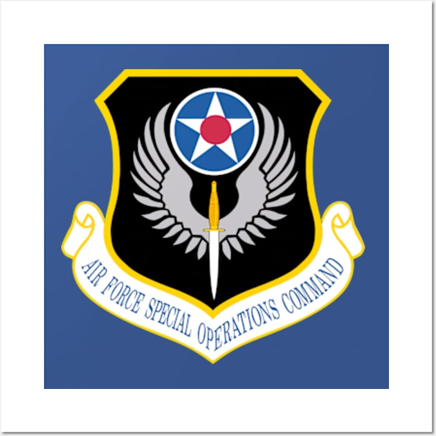 AFSOC - Air Force Special Operations Command Wall Art by Desert Owl Designs